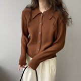 Women Cardigan Sweater Knitted Cardigan Autumn Sweater Jacket Long-Sleeved 8t8205