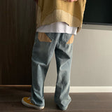 Men Jeans Retro Spring and Autumn Loose Straight Jeans