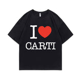 I Love Playboi Carti Hip Hop Tshirt Mens Fun Rapper Tee