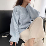 Women Knitted Pullover Sweater Women's Autumn Winter Sweater Top
