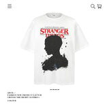 American vintage street T-shirt pure cotton retro men's and women's summer loose