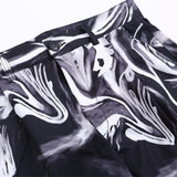 Men Sweatpants Tie-Dyed Casual Pants Loose Straight Trousers Wide-Leg Pants