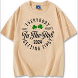 Everybody in The Pub Getting Tipsy T-Shirt Funny St Patrick