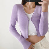 Women Sweater Knitwear Cardigan Women Spring Short Slim Fit Sweater