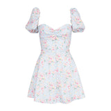 Women Dresses Summer Sexy Square Collar Floral Dress (Zns0409)