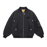 Men Jacket Coat Autumn and Winter Pilot Coat Men's Stitching Loose Zip Jacket