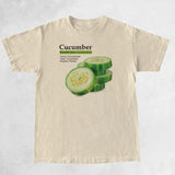 Cucumber Graphic Tees Retro Fashion Streetwear T-Shirts
