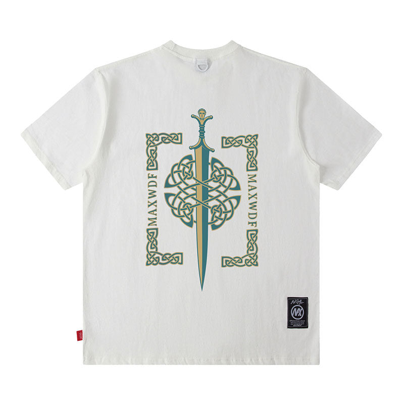 Men T Shirt Summer Printed Short Sleeve T-shirt
