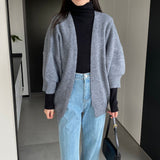 Women's Cardigan Sweater Autumn and Winter Knitting Coat Women's Cardigan Style Sweater 8t3117