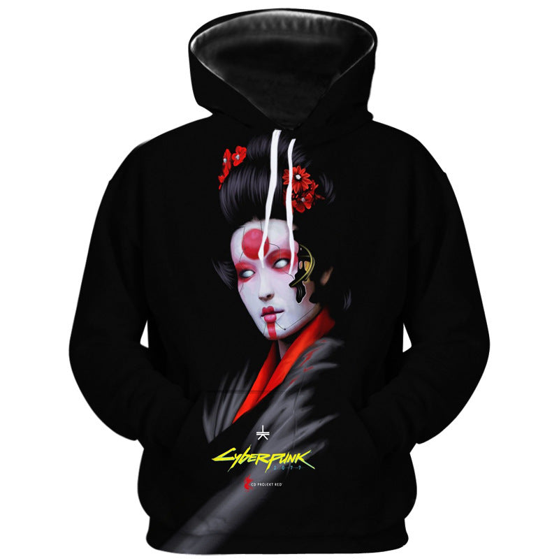Cyberpunk 2077 Hoodie Autumn and Winter Cyberpunk 2077 Series 3D Hooded Sweater