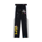 Gallery Dept Sweatpants Hand-painted ink-splashing contrasting casual trousers