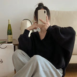 Women Knitted Pullover Autumn and Winter Loose Knitted Top