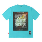 Men T Shirt Vintage Ethnic Print Short Sleeve T-shirt