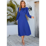 Women Date Dress Fall/Winter Dress Leisure Long Sleeve Dress