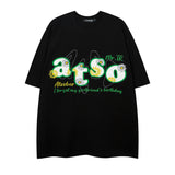 Men's T Shirt Letter Embroidery Men's and Women's Short-Sleeved T-shirt