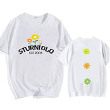 Sturniolo Triplets Flowers Print T-shirt Mens Short Sleeve