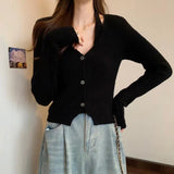 Women Knitwear Autumn Two-Piece Set Sweater Knitted Cardigan