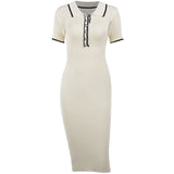 Women Dresses Summer Sexy Polo Collar Dress