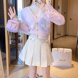 Women Knitwear Autumn and Winter V-neck Sweater Women's Knitted Cardigan