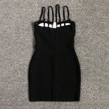Women Evening Dress Sexy Strap Lace Dress Bandage Dress