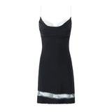 Women Dresses Summer Lace Sling Dress Backless Sexy Skirt (Xds0414)