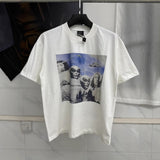 Mens T-shirts Saint Michael's Hill Digital Print Vintage Short Sleeves