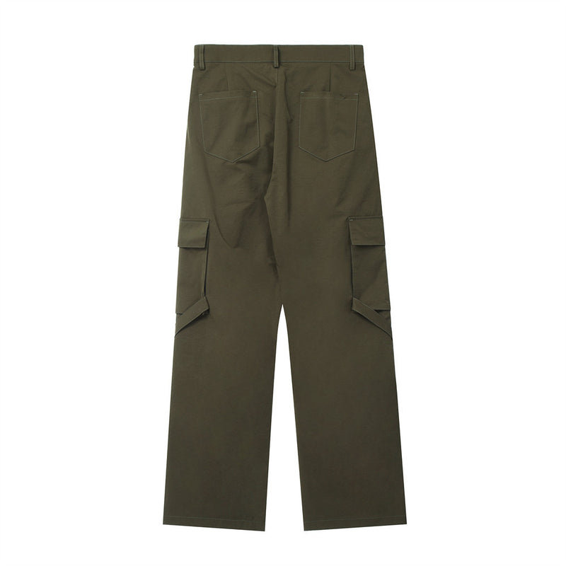 Men Sweatpants Casual Trousers Hip Hop Loose Straight-Leg Trousers Men