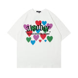 Men T Shirt Embroidered Printed Couple Short Sleeve T-shirt