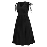 Women Date Dress Summer Pleated Skirt Dress plus Size