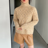 Women Winter Knitted Sweater Loose-Fitting Long Sleeve Sweater Sweater 1t8849