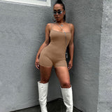 Women Jumpsuit Summer Sexy Backless Slim Fit Suspender Jumpsuit
