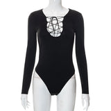 Women Jumpsuit Autumn Hollow Slim Jumpsuit
