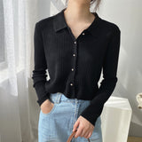 Women Cardigan Sweater Knitted Coat Cardigan Spring 8t7136