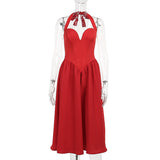 Women Dresses Spring Sexy Elegant Dress V-neck Dress (Csm202403)