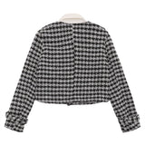 Women Jacket Lapel Loose Multicolor Casual Button Jacket Top