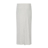 Women Long Skirt Side Striped Contrast Color Mid-Length A- line Skirt