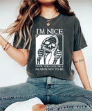 Washed Halloween Pumpkin Halloween Street Retro T-Shirt