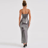 Women Dresses Winter Sexy Backless Slim Fit Sling Dress