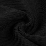 Women's Evening Dress Black Long Sleeve Bowknot Hollow-out Midriff Mini Skirt Sheath Bandage One-Piece Dress