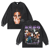 Asap Rocky T-Shirts Vintage ASAP Rocky Summer Short Sleeve T-Shirts Men and Women