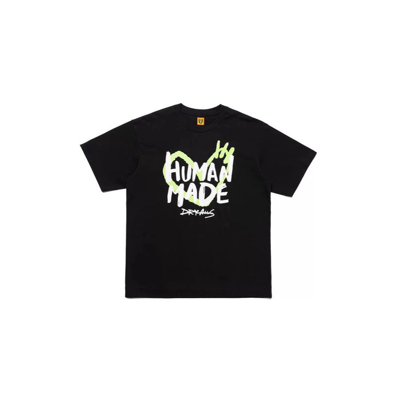 Men T-shirts HUMAN love letter print short sleeve T-shirt