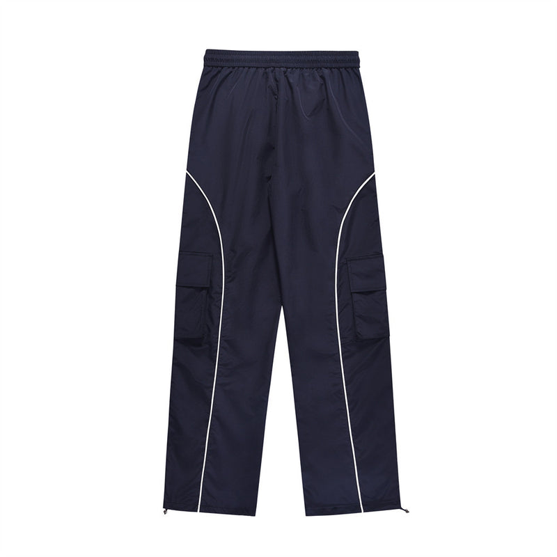Men Sweatpants Sports and Leisure Tactical Pants Men's Tooling Multi-Pocket Straight-Leg Trousers