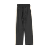 Men Sweatpants Side Stripe Contrast Color Casual Pants Wide Leg Pants Trousers