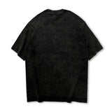 Men T Shirt Vintage Worn Looking Washed-out Short Sleeve T-shirt