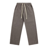 Women Sweatpants Knitted Straight Casual Pants Men and Women Retro Loose Sports Wide Legs Trousers