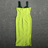 Women Evening Dress Sexy Slim Fit Bandage One-Piece Dress Camisole Gown