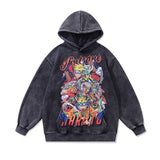 Men Hoodie Cartoon Print Oversize Couple Hooded Sweater