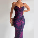 Women Dresses Sexy Suspenders Backless Dress