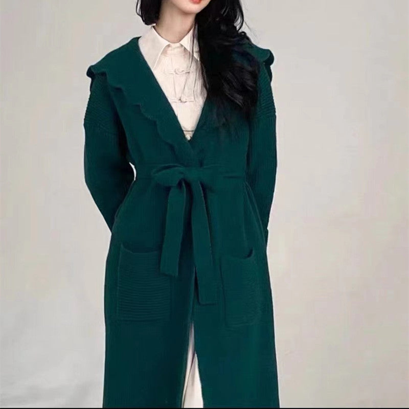 Women Knitwear Autumn and Winter Sweater Coat Female Loose Knitted Cardigan