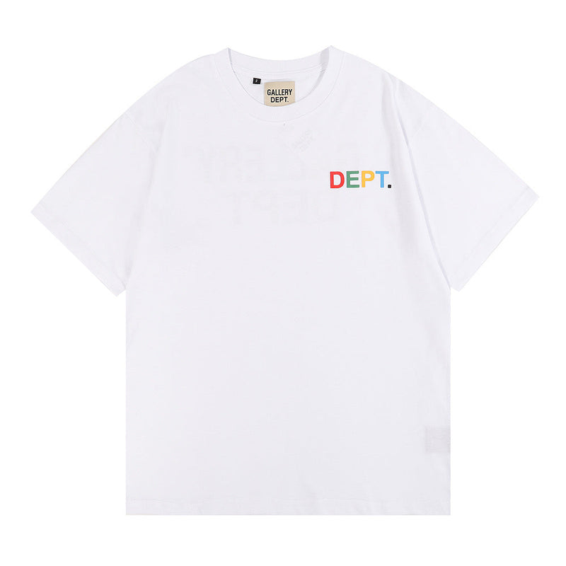 Gallery Dept T Shitrs Summer Color Letter plus Size Short Sleeve